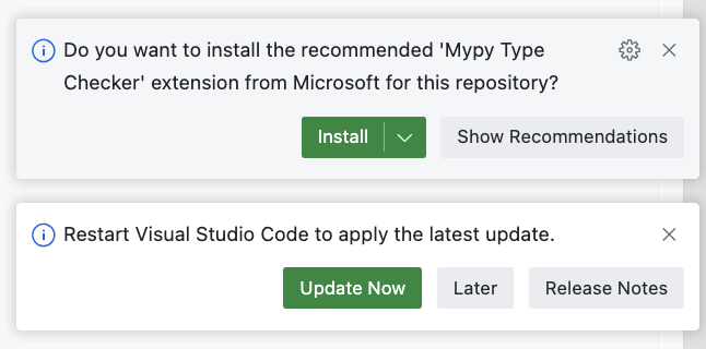 Install extensions